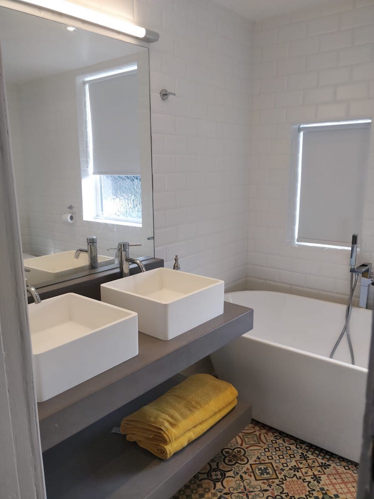 concrete floating bathroom vanity shelves
